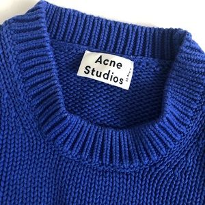 ACNE Studios 100% cotton crew neck sweater knit